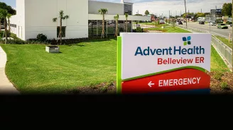 The emergency entrance of AdventHealth Belleview ER