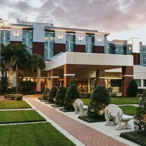 Front entrance at AdventHealth Tampa