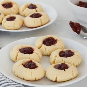 Almond Butter Thumbprint Cookies