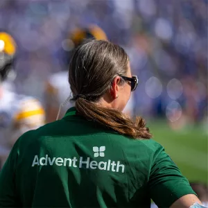 AdventHealth team member at a Citrus Bowl Game.