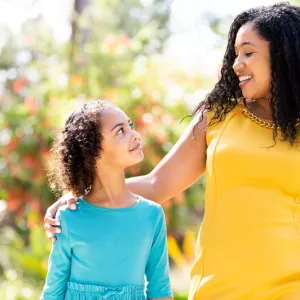 Mother/Daughter Outdoor Walk