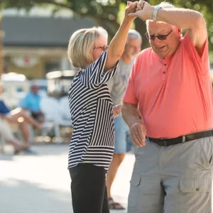 Duncan Engh dancing with his wife.