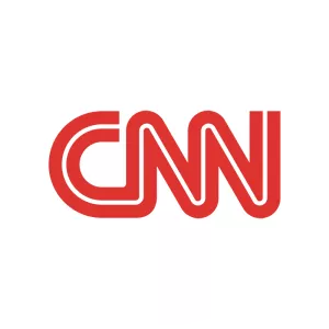 The CNN media broadcast logo