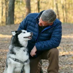 Mark and his husky