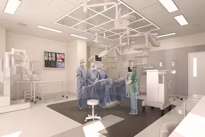 One of the operating rooms at The Taneja Center