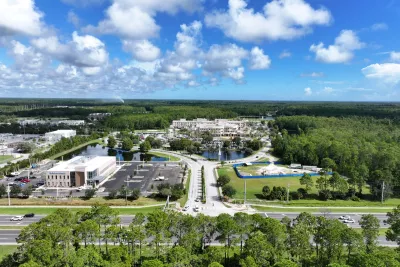 Aerial view of the AdventHealth Palm Coast campus.