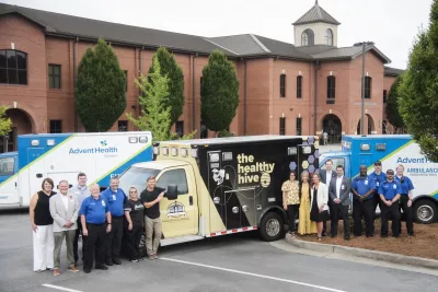 AH Gordon Ambulance Donation to Calhoun High