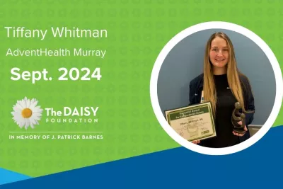 Whitman recognized with DAISY award