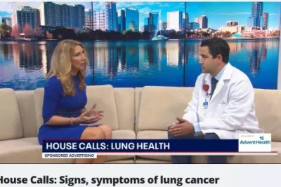 Dr. Christian on FOX35 talking about lung health.