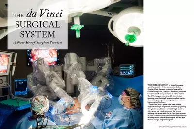 preview of robotic surgery article from spring 2016 northwest georgia health magazine