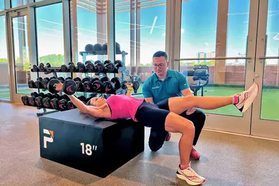 Lina Miller Rehabbing at the AdventHealth Training Center