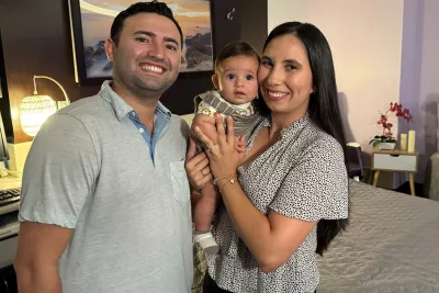 Natalia Osorio and family.