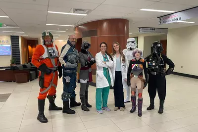 Residents with Star Wars members 