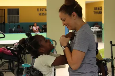 AdventHealth Sharing Smiles, Pediatric Therapy in Dominican Republic.