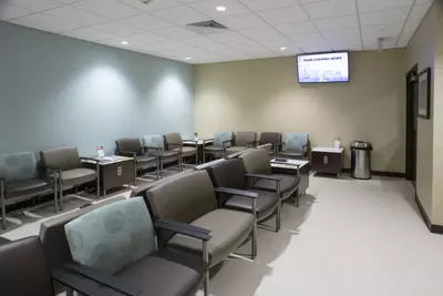 Waiting room with chairs