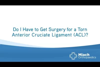 Do I Have to Get Surgery for a Torn ACL? | Q&A | Dr. Sean Keyes | BEAR Implant | Miach Orthopaedics