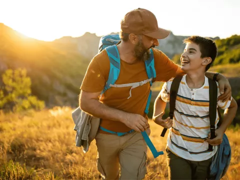 Dad & Son Hiking