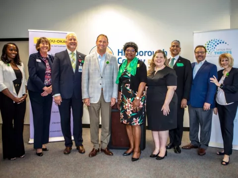 AdventHealth and community leaders with Tampa Bay Thrives