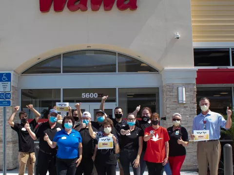 Wawa Donates Meals to Healthcare Workers at AdventHealth Palm Coast