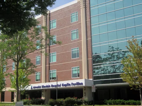 A quarter-side view of the AdventHealth Hinsdale building