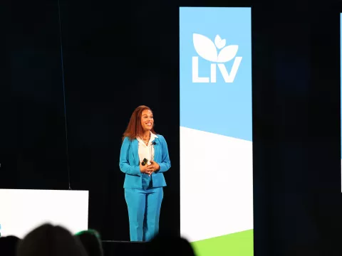 Princess Sarah Culberson of Sierra Leone on the LIV Stage