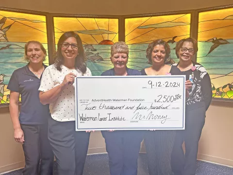 AdventHealth Waterman Foundation presents grant to AdventHealth Cancer Institute Waterman