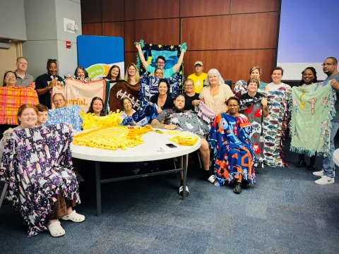 Volunteers Come Together for Pediatric Patients with Blake’s Blankets at AdventHealth Tampa