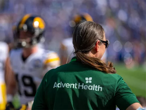 AdventHealth team member at a Citrus Bowl Game.