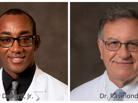 Headshots of Dr. Denard and Dr. Weiand.