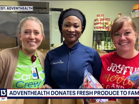 FOX13 | AdventHealth West Florida Donates Fresh Produce