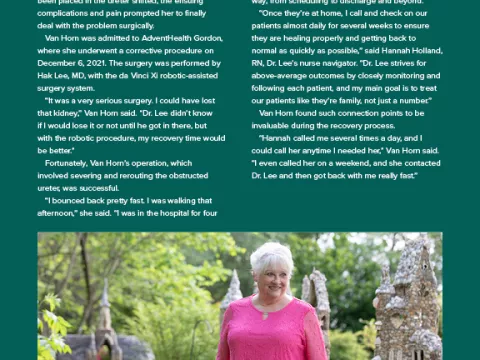 preview of patient testimonial from summer 2022 northwest georgia health magazine