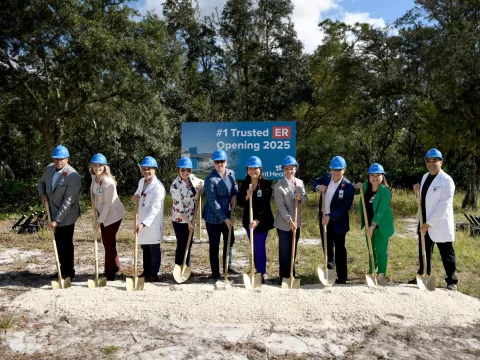 Groundbreaking at AdventHealth Poinciana ER