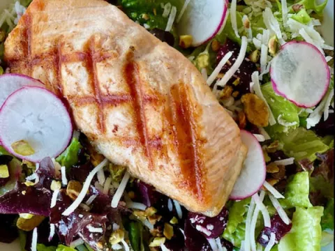 Yogurt and Salmon Salad 