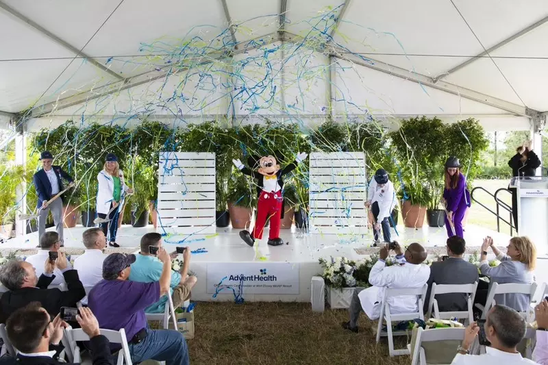 Groundbreaking ceremony AdventHealth ER at FLAMINGO CROSSINGS Town Center 