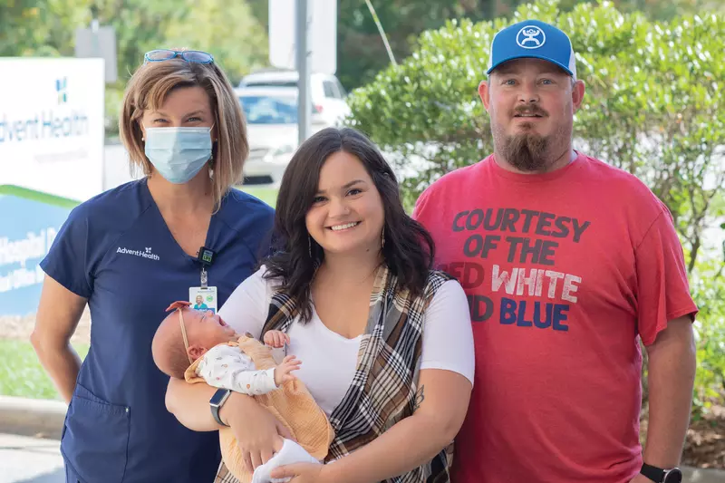 Hendersonville Nurse and New Family