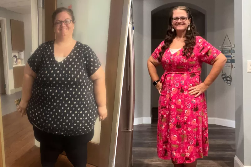 Jenn's weight loss before and after