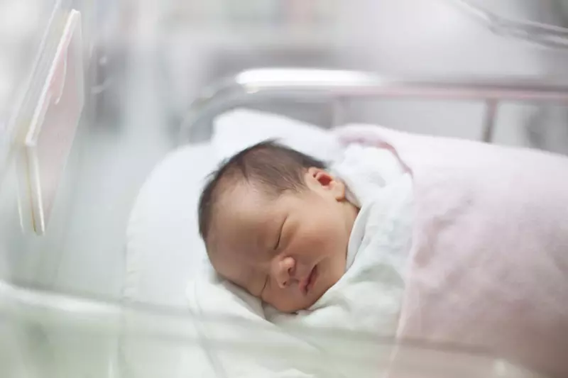 A new born baby in Neonatal Intensive Care Unit 