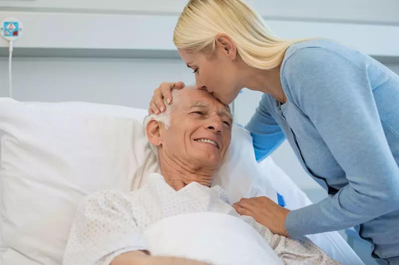 Family Member Visiting Patient