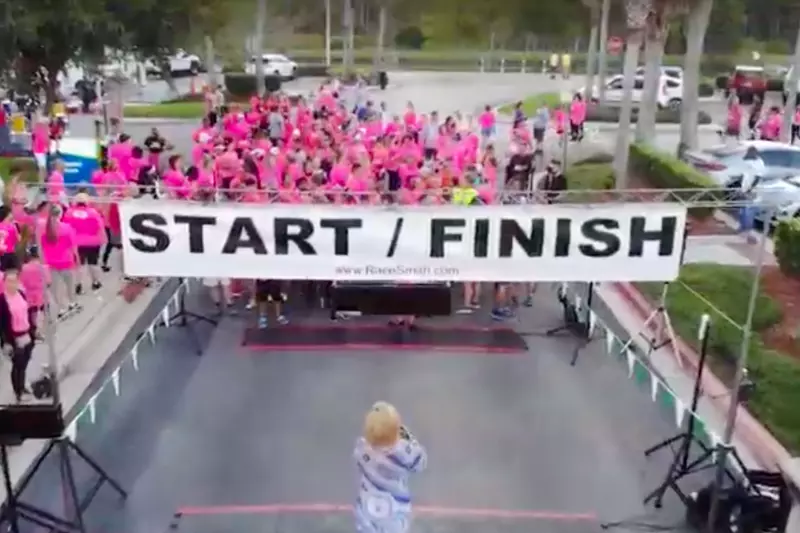 The starting line at the Pink Army 5k.