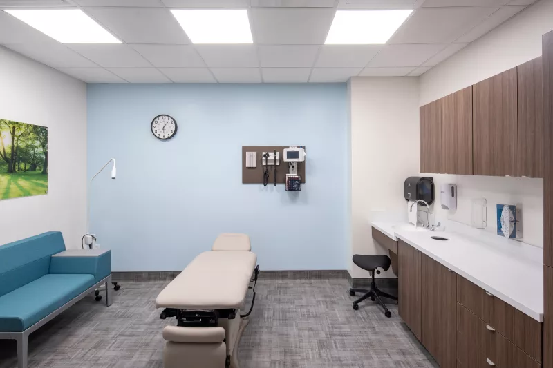 Examination Room at AdventHealth Care Pavilion New Tampa.