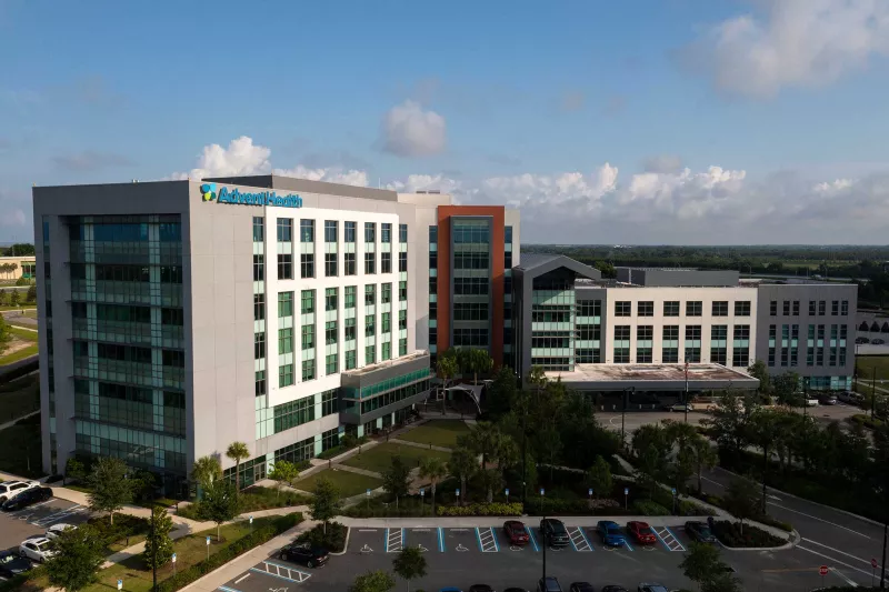 The main side of the AdventHealth Apopka building