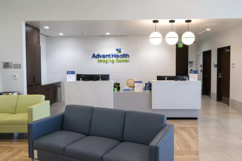 AdventHealth Imaging Center lobby and visitors area