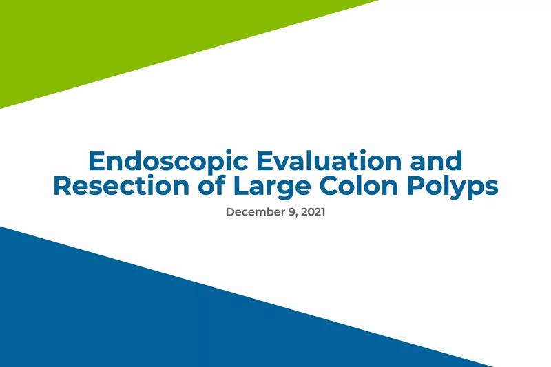 Endoscopic Evaluation and Resection of Large Colon Polyps