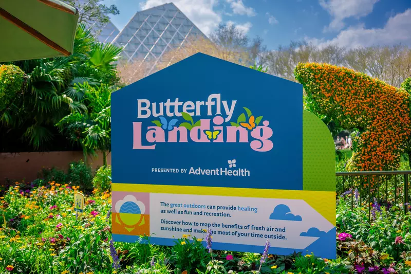 EPCOT International Flower and Garden Festival Butterfly Landing Presented by AdventHealth