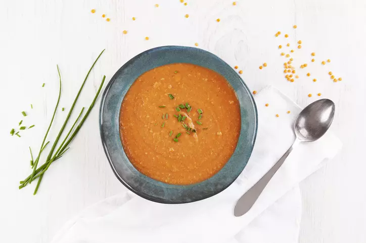 Curried Red Lentil Soup 