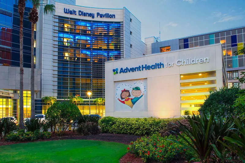 Exterior photo of the AdventHealth for Children Walt Disney Pavilion