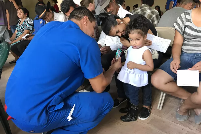 Seeing patients in Honduras