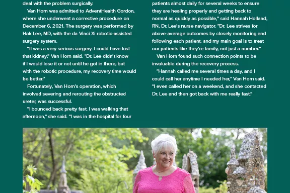 preview of patient testimonial from summer 2022 northwest georgia health magazine