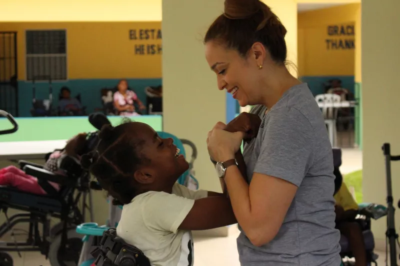 AdventHealth Sharing Smiles, Pediatric Therapy in Dominican Republic.