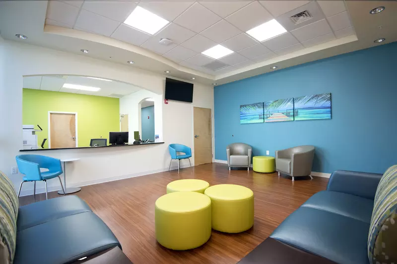 Viera specialty clinic interior of waiting room.